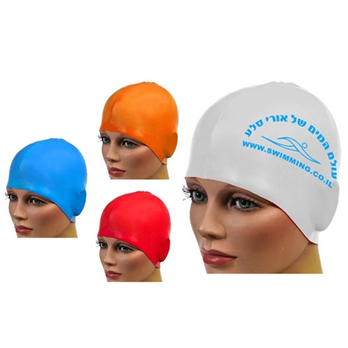 ריף - כובע שחייה מסיליקון איכותי, היפואלרגי .ניתן להדפיס בארץ כל כמות באמצעות טכנולוגיה חדשה