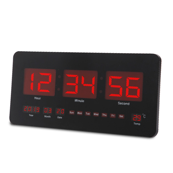 אוריס - שעון דיגיטלי גדול עם תאריכון ומד טמפרטורה 21.5X45 ס