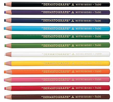 עיפרון צינו גרף מתקלף 7600 UNI מגוון צבעים 