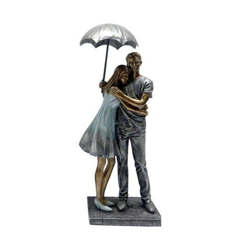 פסל "האוהבים בגשם" , 30 ס"מ. 