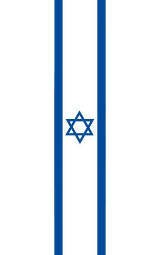 דגל ישראל אורך 1x3 ס"מ. 