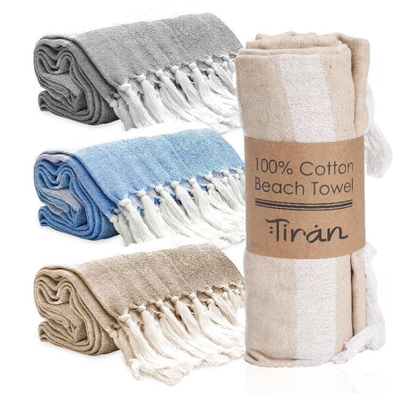 טיראן - מגבת חוף משפחתית גדולה במיוחד 180x180 ס