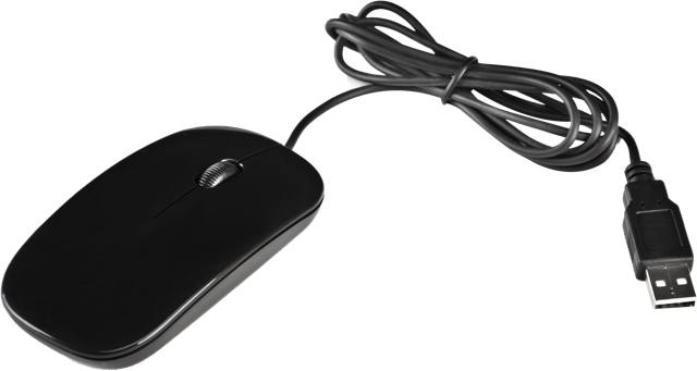 טרוניק - עכבר אופטי, חיבור כבל USB באורך 1.5 מטר.
