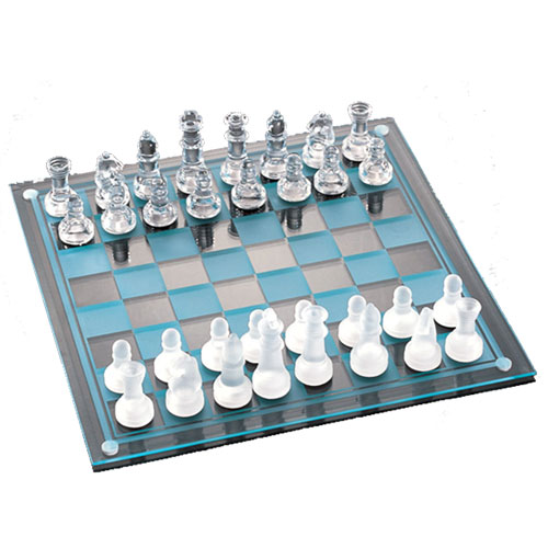 שחמט זכוכית דקורטיבי, 35x35 ס